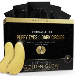 DERMORA Golden Glow Under Eye Patches (30 Pairs Eye Gels)